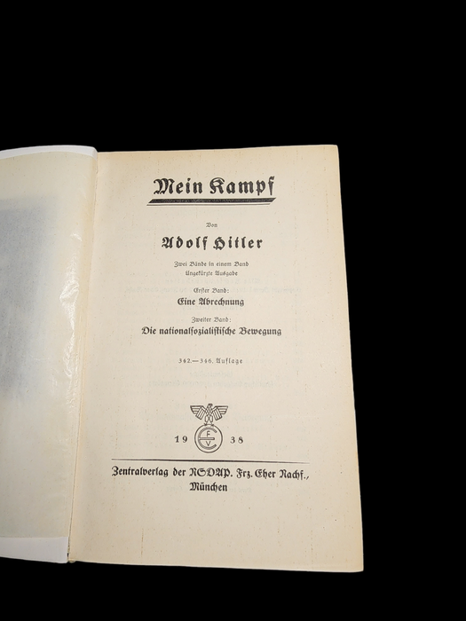 MEIN KAMPF 1938 edition