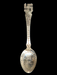 Native  American Swastika spoon 800 silver.