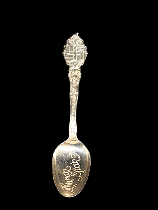 5 3/8 " Sterling silver Swastika spoon Oklahoma city