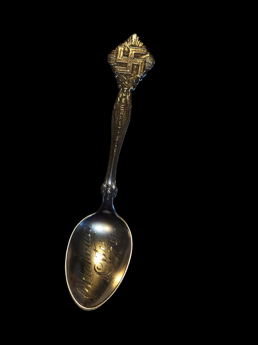 5 3/8 " Sterling silver Swastika spoon Oklahoma city