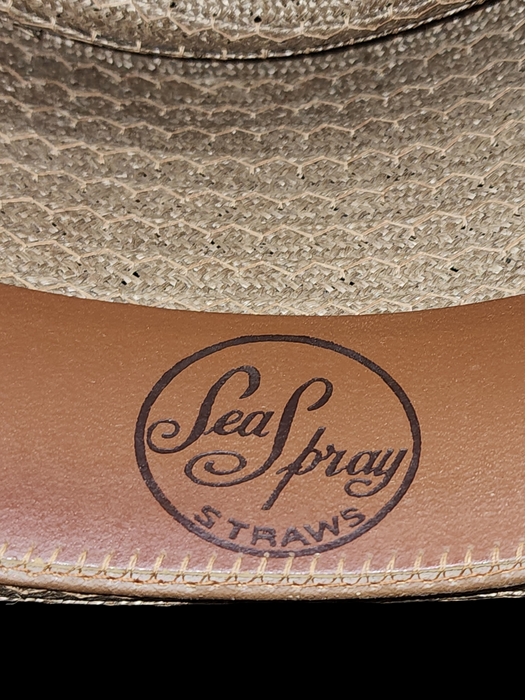 Sea Spray Straw Hat 6 7/8 Estimated Age 1940's