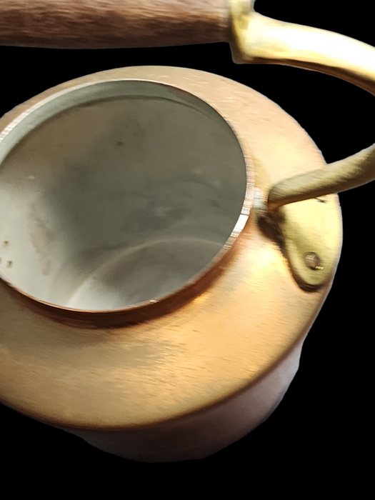 Copper and Brass Mid-Century Modern Tea Kettle Copper Ware