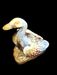 Early 20th century porcelain duck 6" tall course finished base., David's Antiques and Oddities