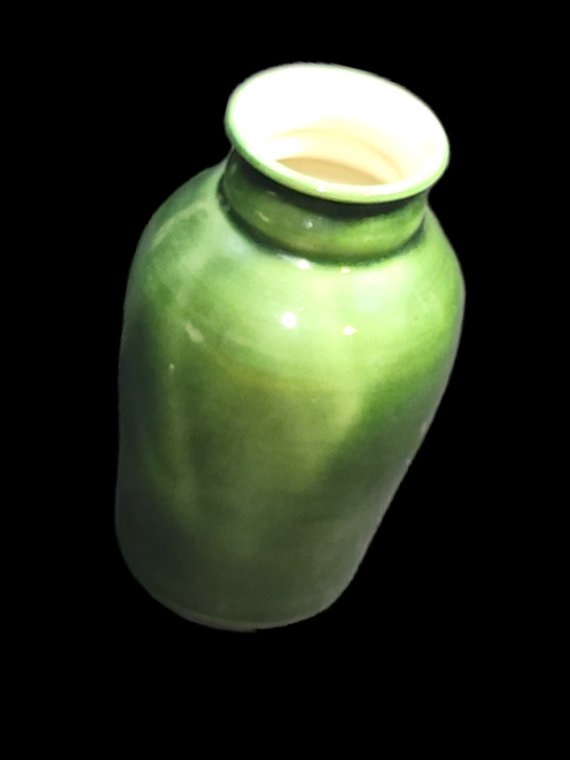 5.5" Pisgah Forest Vase Rich emerald green., David's Antiques and Oddities