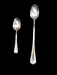 2  Hotel Hershey spoons 4.5' and 7 ' plated, David's Antiques and Oddities