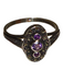 amethyst and marcasite 7.75 ring imported from germany in 1980, David's Antiques and Oddities