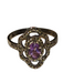 amethyst and marcasite sterling silver size 8 ring imported from germany in the 1980s, David's Antiques and Oddities