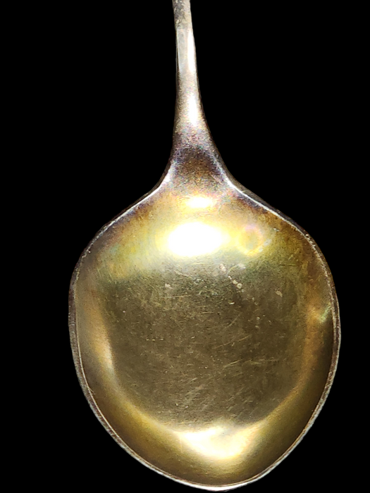 Title: Sterling Silver Spoon with Swastikas by Paye & Baker, NYC (5.5 inches, 1869-1939) - Pre-Nazi Era germany