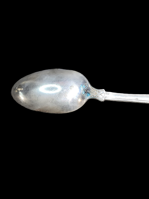 Title: Pair of Gorham Silver Plate Spoons - Muschenheim Pattern, Pat 1903 (8.5 inches)