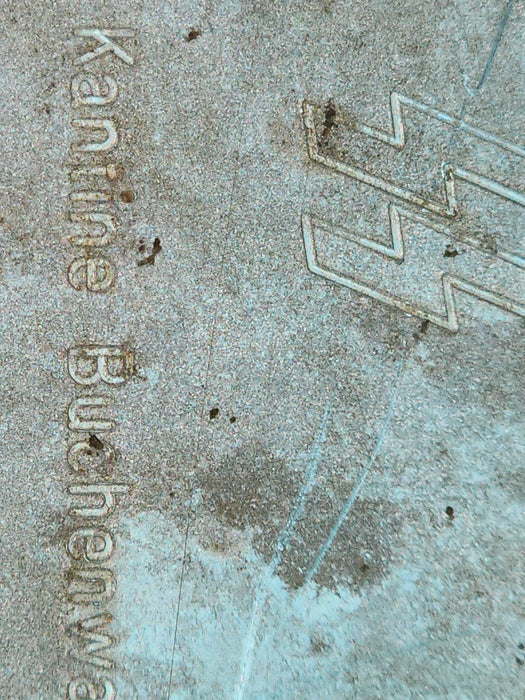 SS Marked Plate Buchenwald