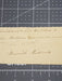 Confederate General James Longstreet  autograph 1834 Signed receipt . With provenance note.