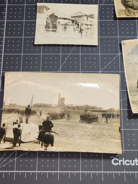 Set of 6 japanese photos WW2 5x6 to 2x3  2 marked joint intelligence