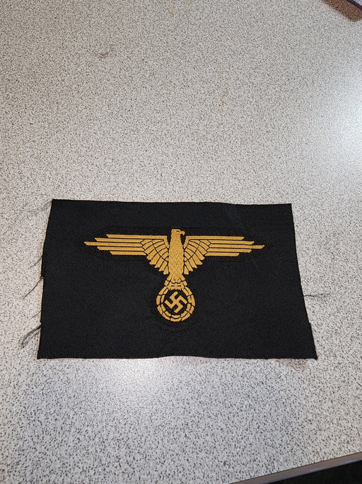 RARE WW2 UNISSUED WAFFEN SS EAGLE SLEEVE CLOTH BADGE