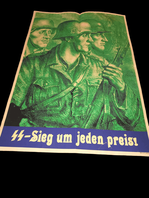 WWII NAZI GERMAN WAFFEN TROOPS PROPAGANDA POSTER