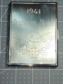 1941 Original WW2 Iron Cross Cigarette Case