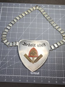WW2 German Gorget RAD Urbeit Adelt