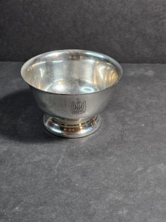 Ba'ath Party 4" wide x 2.5" high silver plated christofle France .