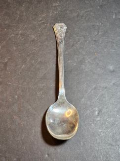 Desert Storm Iraqi Basra Palace/MI marked palace spoon GTS marked 7" 2.10 oz.