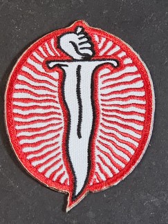 knights of the Ku Klux Klan "K. Trio"Radient Dagger patch and Cert. Card 2" x2.5"