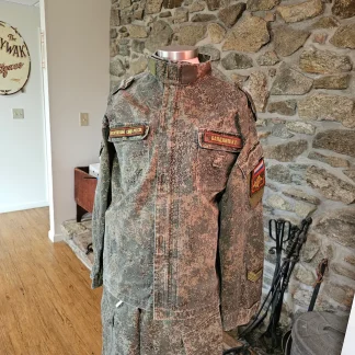 Ukraine War Russian Army uniform jacket & pants with the surname Baldanov I. T.