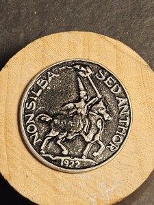 1922 KKK token/rider on hores/ writing on Reverse /silver color