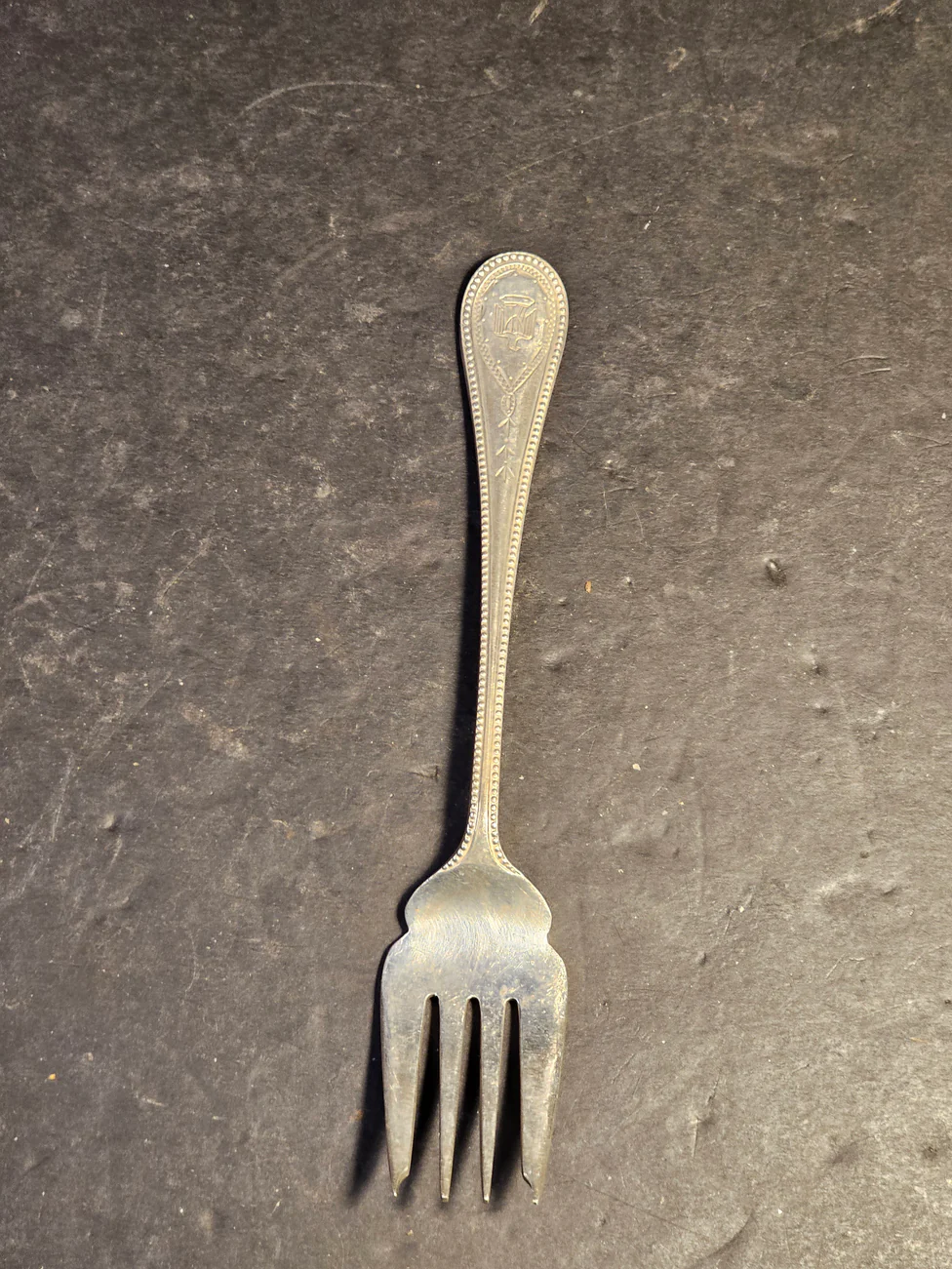 Saddan Hussin pre war fork/7.25" /hallmarked