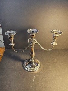 Saddam /Iraqi eagal mark pair of candleabras christofle france.12×12