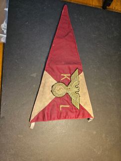 VET BRING BACK WW2 GERMAN KREISLEITER VEHICLE PENNANT