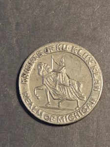 KKK Token second movement/1.25 inches/ nice item