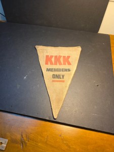 KKK Banner historical 1943 WW2/ 12 †Nice artifact.