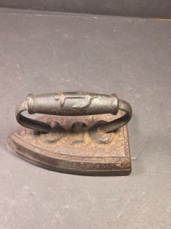 Antique 1890s J.T. Marked Cast Iron Sad Iron - Vintage Pressing Iron - Approx. 5