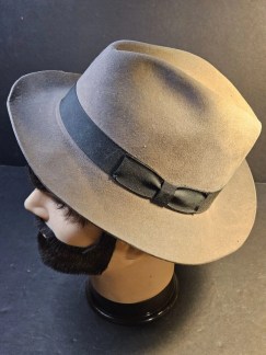 Hat as found about 7 1/8 tag missing grey/brown tones Dynafelt