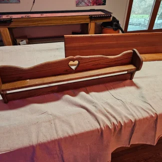 Quilt rack shelf 36 x 9 shelf 3" deep oak 1970s great item