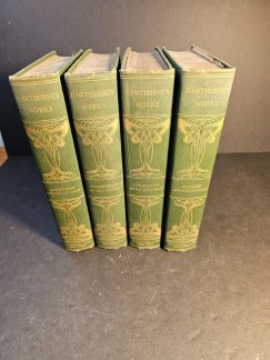 4 Volume works of Hawthorn 1902/good shape/ approx. 180 pages each vol.