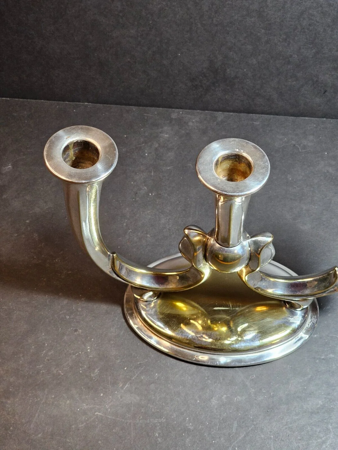 Candelabra by WMF hallmark is made by Württembergische Metallwarenfabrik, 7.5"x 10" 1930s - Image 4