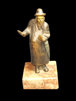 Anti-Semitic Bronze Figurine, Austria, Late 19th century