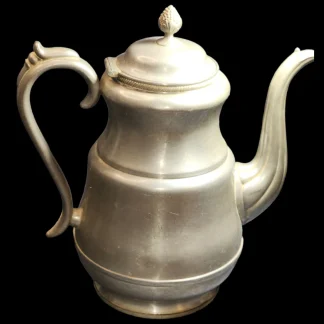 Coffee Pot Pewter W.W,Lyman PAT. Oct. 15. 1867