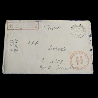 ww2 German letter with party markings, personal correspondence