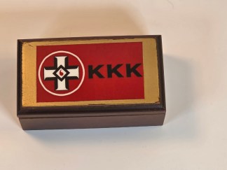 Vintage 1960s Ku Klux Klan Wooden Box - Historical KKK Memorabilia