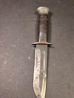 Vintage WWII Era PAL RH-36 Fighting/Utility Knife with Leather Sheath - US Milit