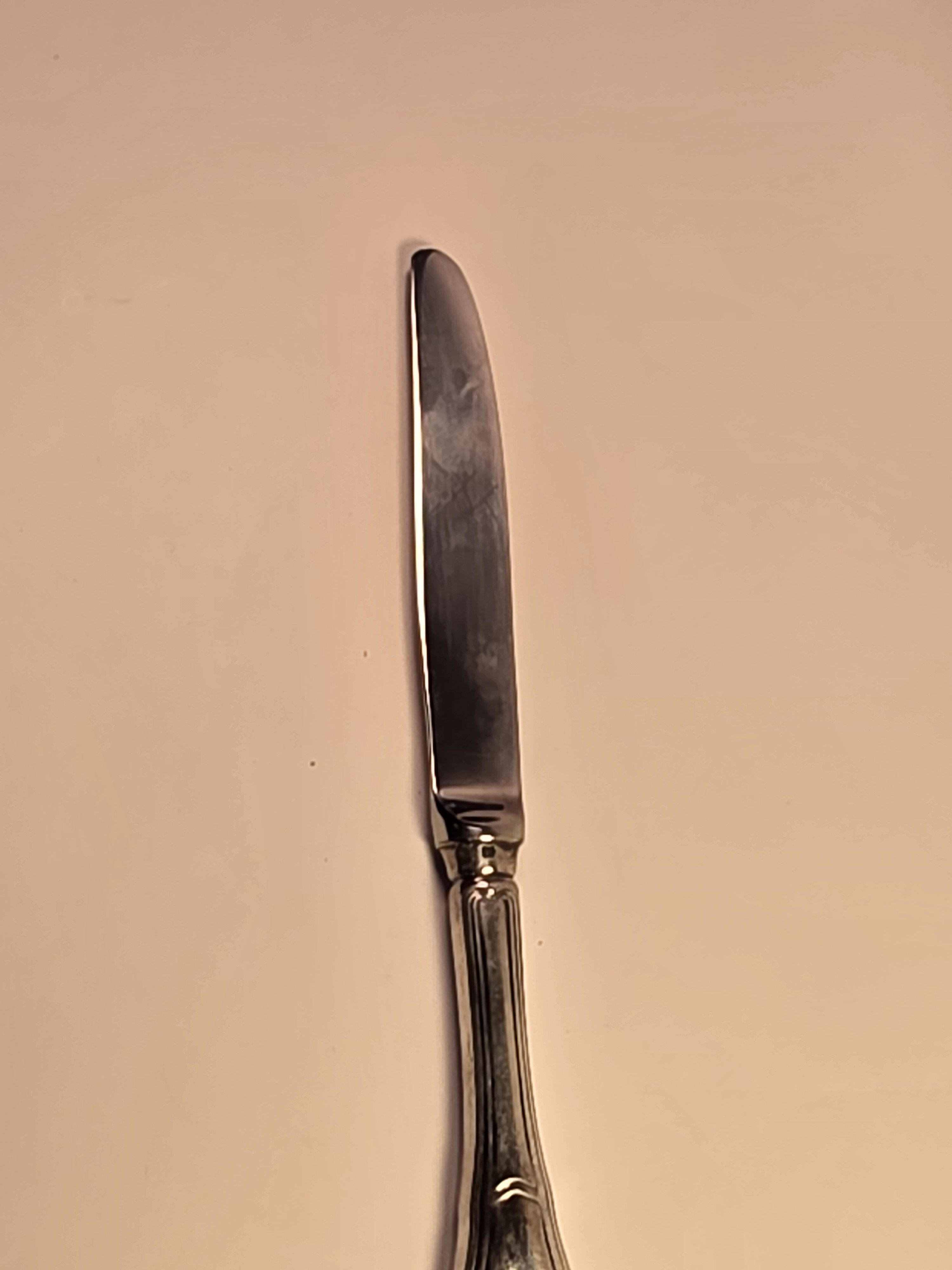 HISTORIC: Single Saddam Hussein Palace Christofle Silver Plated Knife (Dessert/Butter Size) - Image 2