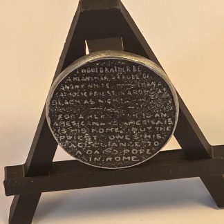 Anti-Catholic token 1922 KKK medallion vintage political coin rare historical artifact