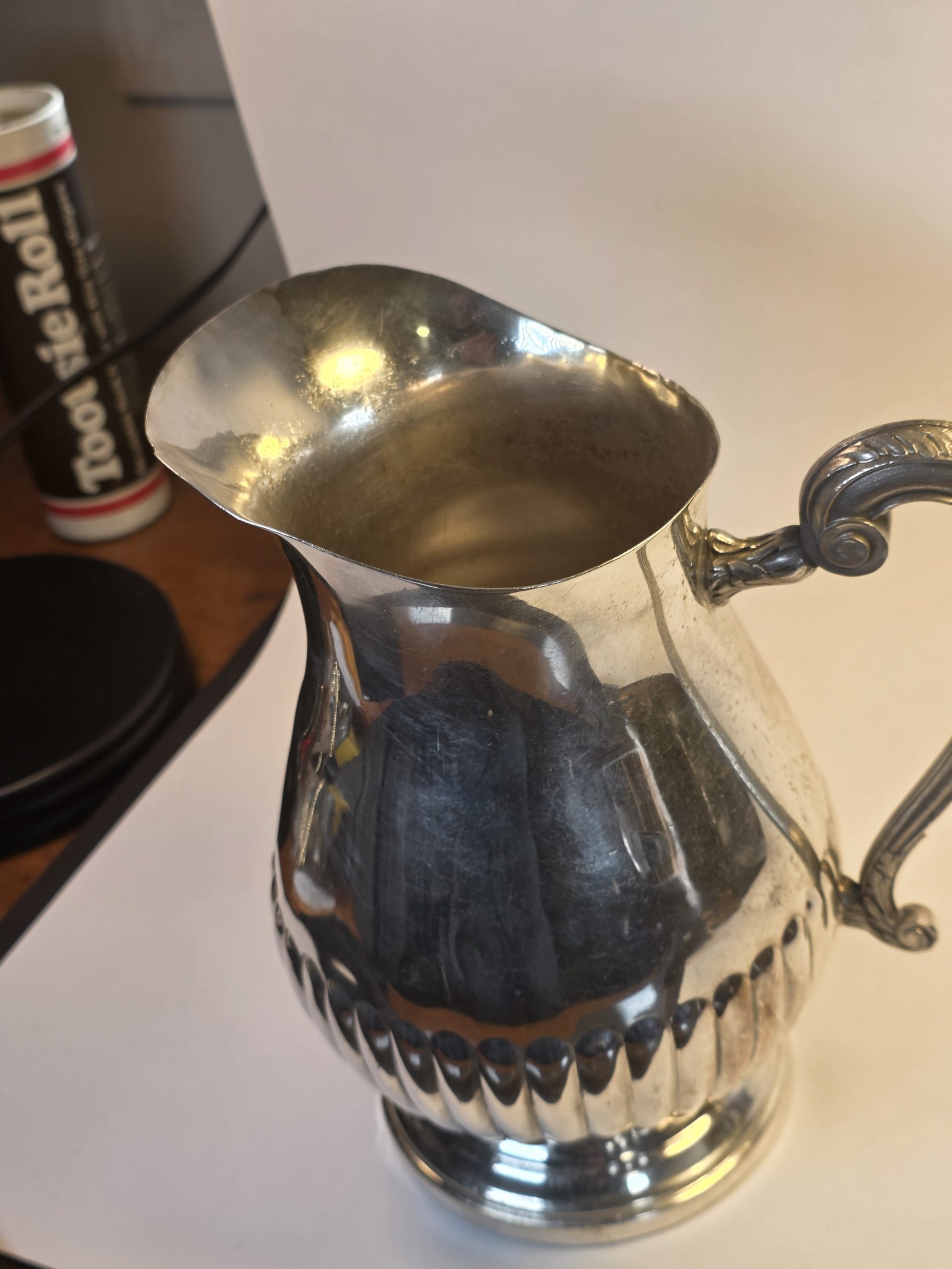 Christofle Saddam Hussein Palace Silver Plated water pitcher with Iraqi Eagle - Image 3