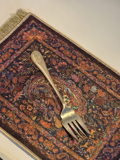 Saddam Hussein Official Palace Silver Roberts & Belk Fork — Eagle of Saladin