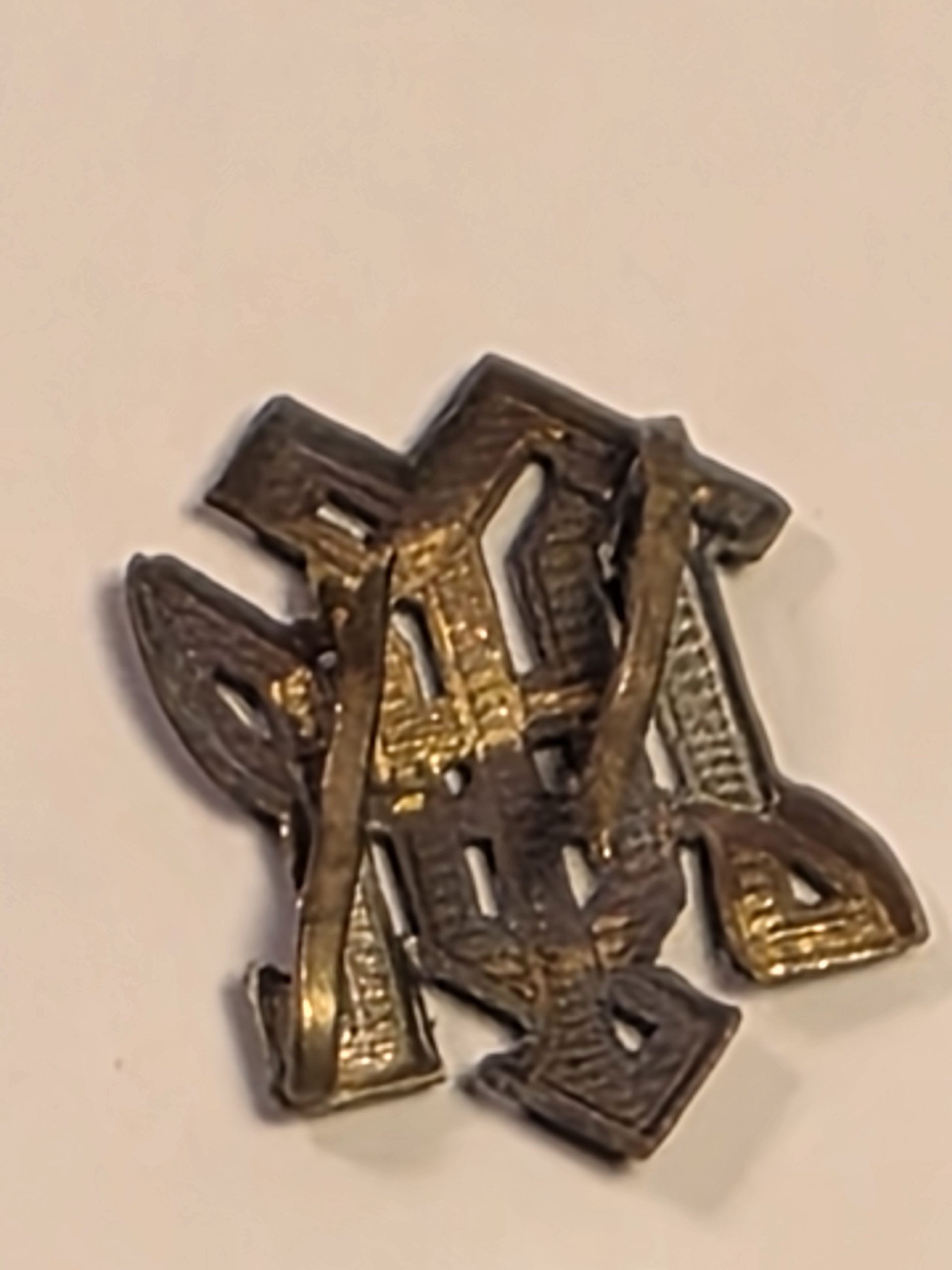 Authentic WW2 German LSSAH Shoulder Board Cipher - LAH Monogram Insignia - Rare Bodyguard Artifact - Image 4