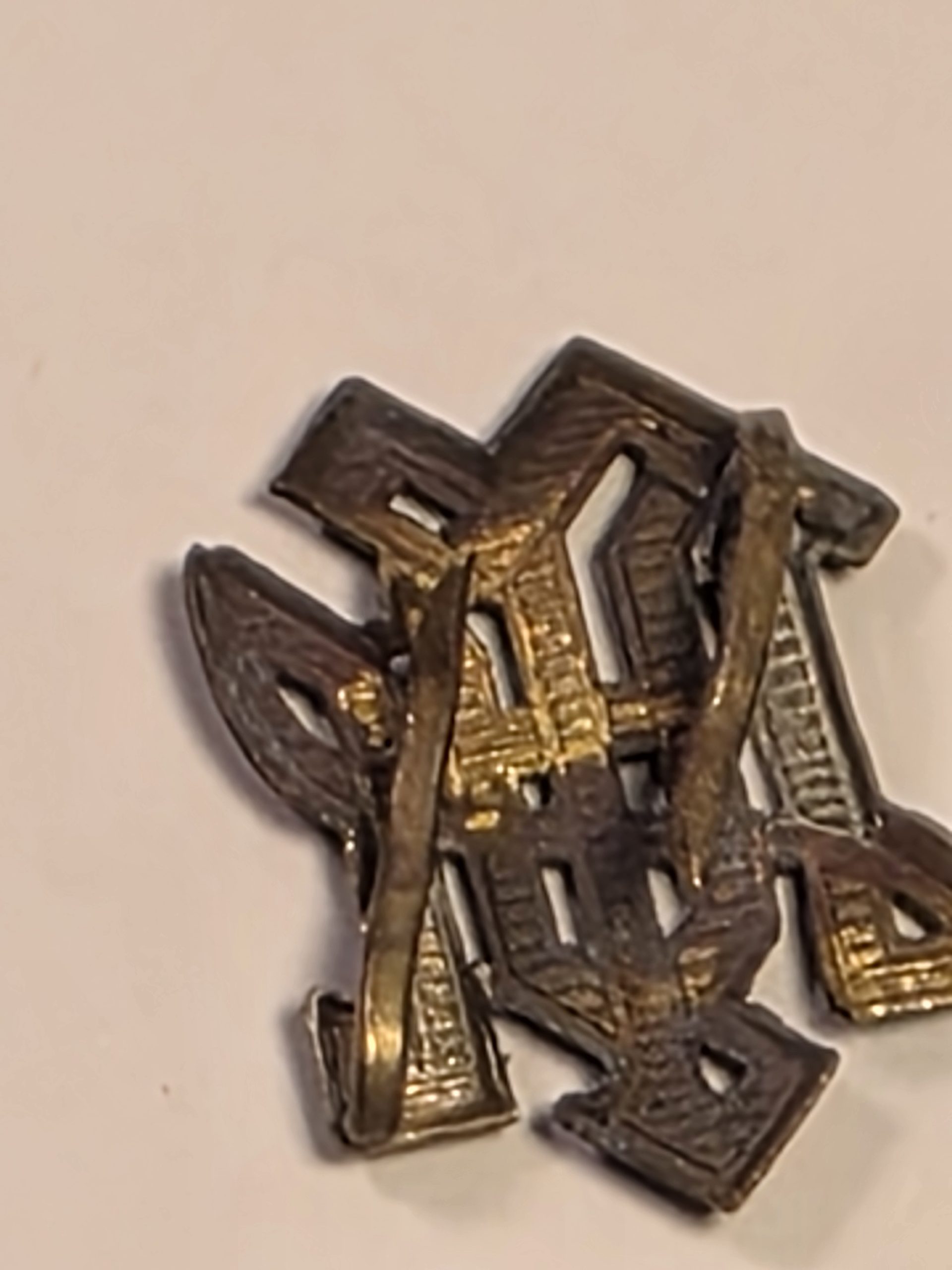 Authentic WW2 German LSSAH Shoulder Board Cipher - LAH Monogram Insignia - Rare Bodyguard Artifact - Image 6